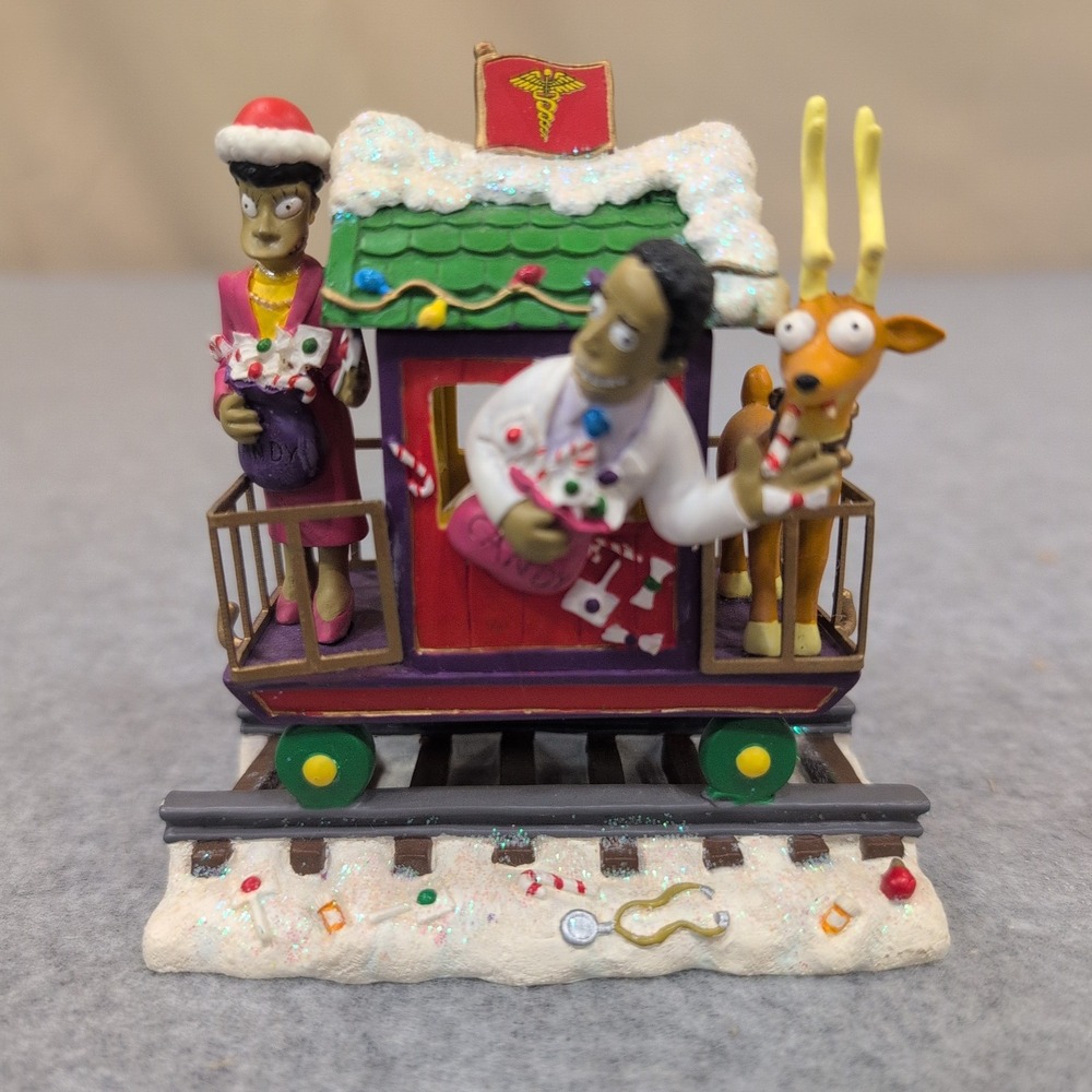 The Simpsons Spreading Holiday Cheer Christmas Express Dr Hibbert Figurine 2011